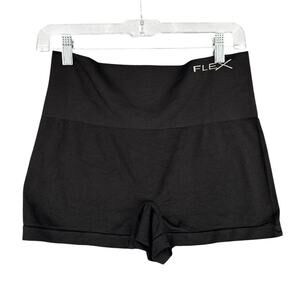 FLEX Own It Black High-Waisted Seamless‎ Athletic Booty Shorts XL
